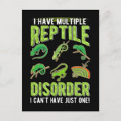 Carte Postale Drôle Reptile Gecko Lizard Lover (Devant)