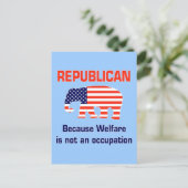 Carte Postale Drôle Républicain - Bien-être (Debout devant)