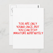 Carte Postale Drôle retraite dit (Devant / Derrière)