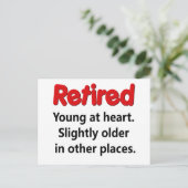 Carte Postale Drôle retraite dit (Debout devant)