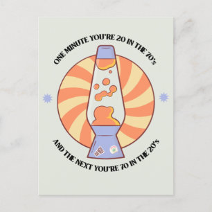 Carte Postale Drôle Retro 70's