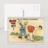 CARTE POSTALE DRÔLE RÉTRO COLORADO (Devant / Derrière)