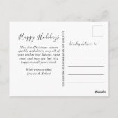 Carte Postale Drôle Rindeers Joyeux Noël Salutation de vacances  (Dos)