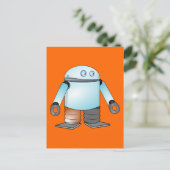 Carte Postale Drôle robot de dessin animé (Debout devant)