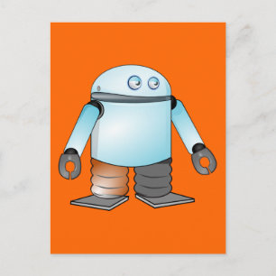 Carte Postale Drôle robot de dessin animé