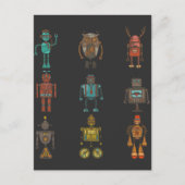 Carte Postale Drôle Robot Technology Informatique Enfants (Devant)