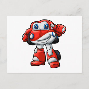 Carte Postale Drôle Robot voiture dessin animé   - Choisissez la