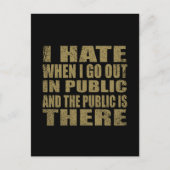 Carte Postale Drôle sarcastique citations sarcastique humour int (Devant)