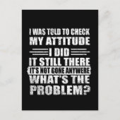 Carte Postale Drôle sarcastique citations sarcastique humour int (Devant)