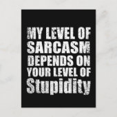 Carte Postale Drôle sarcastique dit citations célèbres (Devant)