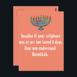 Carte Postale Drôle Sarcastique Hanoukka Chanukah Citation de té<br><div class="desc">Drôle Sarcastique Hanoukka Chanukah Citation de téléphone portable</div>