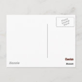 Carte Postale Drôle si cela implique du chocolat Comptez sur moi (Dos)