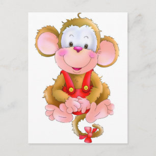 Carte Postale Drôle singe