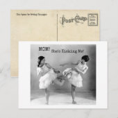 Carte Postale Drôle Soeurs Vintages Me Danser (Devant / Derrière)