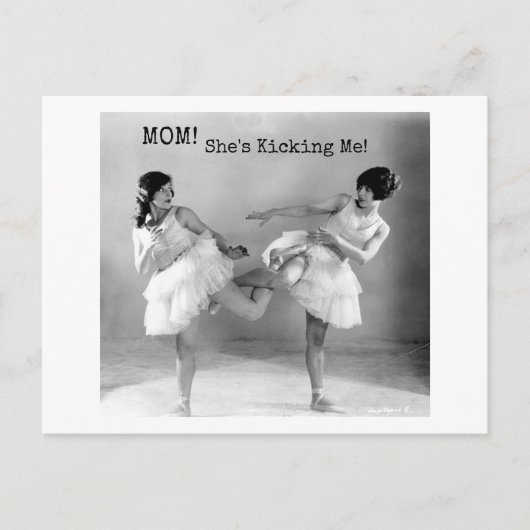 Carte Postale Drôle Soeurs Vintages Me Danser (Devant)