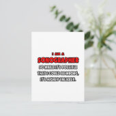 Carte Postale Drôle Sonographe .. Très improbable (Debout devant)