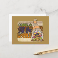 drôle Thanksgiving gobble wobble gnome turkey