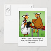 Carte postale Drôle Thanksgiving "Golden Perfectio (Devant / Derrière)