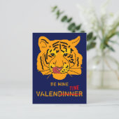Carte Postale Drôle Tiger Be My ValenDinner (Debout devant)