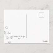 Carte Postale Drôle Tiger Be My ValenDinner (Dos)