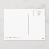 Carte postale Drôle Vacances Snowman (Dos)