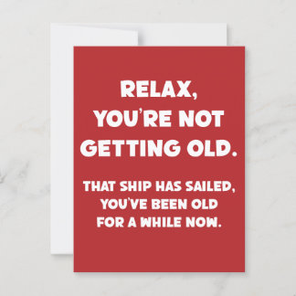 Carte Postale Drôle Vieux Gens Plaisanter Que Tu Es Vieux Depuis