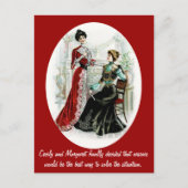 Carte Postale Drôle Vintage Dames (Devant)