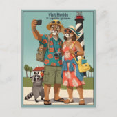 Carte Postale Drôle Visite Floride (Devant)