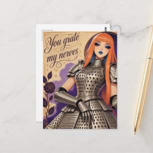 Carte Postale Drôle Vous Gratte Mes Nerfs Rêve De Râpe À Fromage