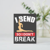 Carte Postale Drôle Yoga Dit (Debout devant)