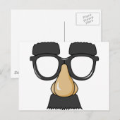 Carte Postale drôles comiques lunettes (Devant / Derrière)