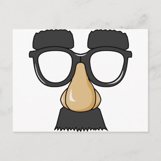 Carte Postale drôles comiques lunettes (Devant)