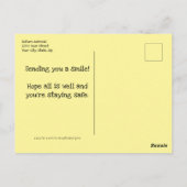 Carte Postale Drôles de chiens mignons assis/à leur place sans m (Dos)