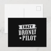 Carte Postale Drones Pilotes Quadcopter Drones FPV Camera Cadeau (Devant / Derrière)