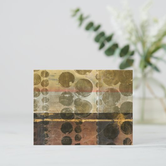 Carte Postale Droplets verts circulaires (Debout devant)