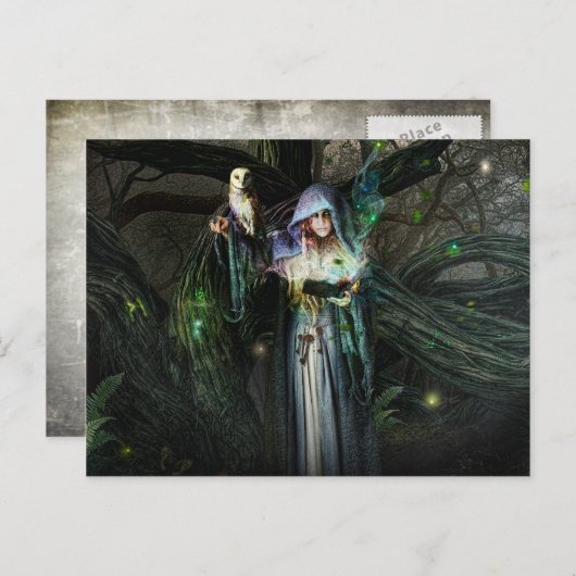 Carte postale Druid Prestess (Devant / Derrière)