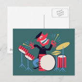 Carte Postale Drum Beatnik (Devant / Derrière)