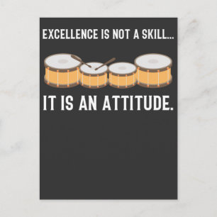 Carte Postale Drummer Compétence Attitude Drumming Instrument am