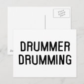 Carte Postale Drummer Drummer (Devant / Derrière)