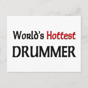Carte Postale Drummer le plus chaud du monde