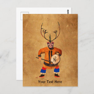 Carte Postale Drumming Shaman