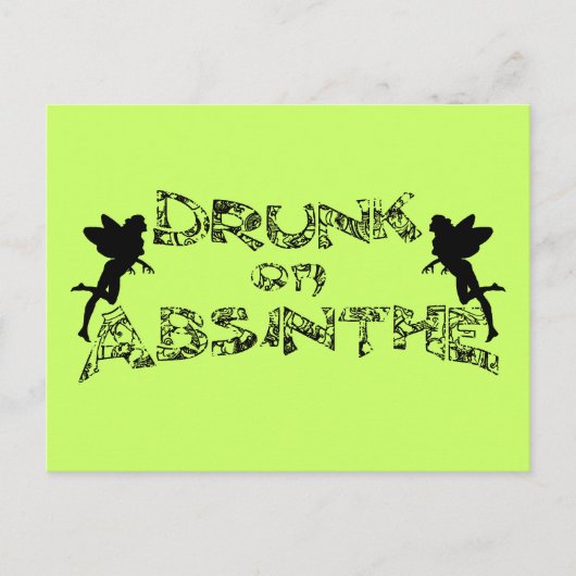 Carte Postale Drunk Sur Absinthe (Devant)