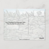 Carte Postale Dry stone wall (Dos)