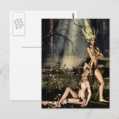 Carte Postale Dryads au repos (Devant / Derrière)