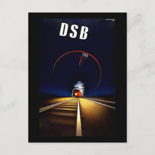 Carte Postale DSB Danske Statsbaner Train des chemins de fer d'É