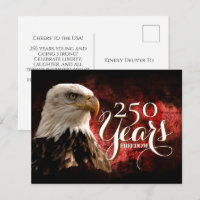 Carte postale du 250e anniversaire de l'Aigle patr