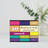 Carte postale du 30e anniversaire (Debout devant)