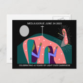 CARTE POSTALE DU 42E ANNIVERSAIRE DE MEDJUGORJE (Devant / Derrière)