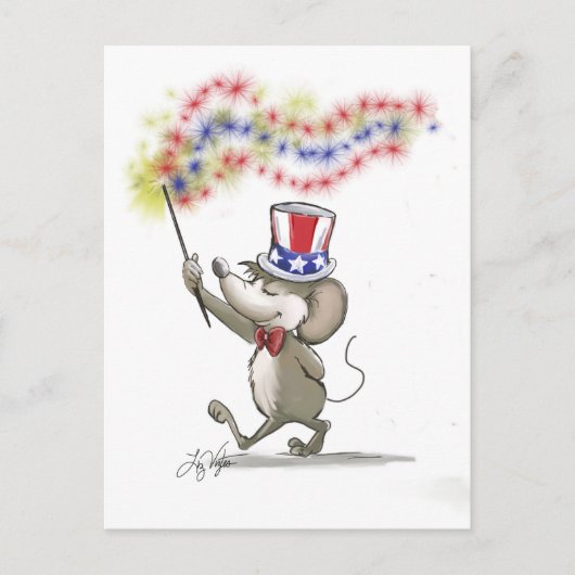 Carte postale du 4 juillet de Moe (Devant)