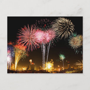 Carte postale du 4 juillet Fireworks